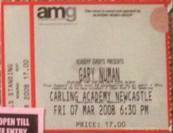 Newcastle Ticket 2008